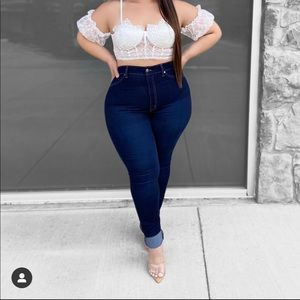 Super high rise jeans